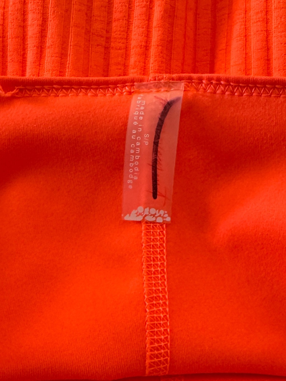 Free People Neon Orange Ribbed Mini Dress - Picture 8 of 12